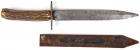 A GOOD CIVIL WAR PERIOD DOUBLE-EDGED FIGHTING KNIFE