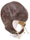 Two WWII Era US Navy Leather Flying Helmets with Chin Straps, Summer & Winter Versions - 2