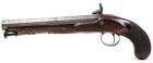 A HIGH QUALITY ANTIQUE ENGLISH 18 CENTURY FLINTLOCK PISTOL MADE BY H. W. MORTIMER, LONDON, CONVERTED TO PERCUSSION - 2