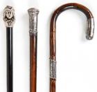 3 Silver Topped Walking Canes, One Lady's, Two Gentleman's - 2