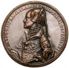 Philip and Mary, (1554-1558), The State of England, cast Bronze Medal, 1555 - 2