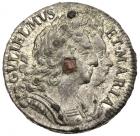 William & Mary, (1689-1694). Tin Farthing, 1690