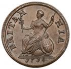 Anne, (1702-1714). Copper Pattern Farthing, 1714 - 2