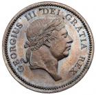 George III, (1760-1820). Copper Pattern for a Crown-sized Coinage, dated 1816