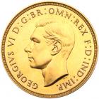 George VI, (1936-1952). Gold Proof Two Pounds, 1937