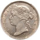 Victoria. (1837-1901). Silver 20 Cents, 1880-H (KM 7)