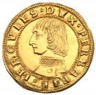 Italian States. Ferrara. Ercole I d'Este, (1471-1505). Gold Ducato, undated