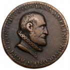 Renaissance. Domenico Fontana, (1543-1607), architect. Bronze Medal, 1586