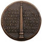 Renaissance. Domenico Fontana, (1543-1607), architect. Bronze Medal, 1586 - 2