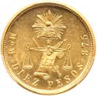 Gold 10 Pesos, 1902-Mo M