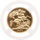 George V, (1865-1936). Gold Proof Half Sovereign, 1911 - 2