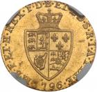 Great Britain. Gold Half Guinea, 1796 NGC MS63 - 2