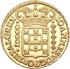 John V, (1706-1750), gold 10,000 Reis, 1725-M (Minas Gerais)