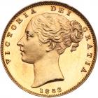 Victoria, (1837-1901). Gold Proof Sovereign, 1853