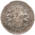 Alfonso XIII, (1886-1941). Silver Peseta, 1889 (89) MP M - 2