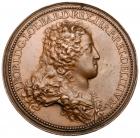 Philip V (1683-1700-1746). Copper Proclamation Medal (1702)