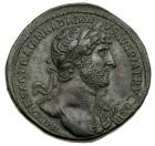 Hadrian, AD 117-138. AE Sestertius (28.3g)