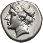 Calabria, Taras. Campano-Tarantine series. Silver Nomos, ca. 281-272 BC