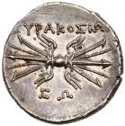 Sicily, Syracuse. Fifth Democracy. Silver 8 Litrai (6.73 g), 214-212 BC - 2