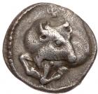 Macedonia, Akanthos. Silver Tetrobol (2.13 g), ca. 470-390 BC