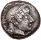 Attica, Athens. Silver Tetradrachm (16.87 g), ca. 500/490-485/0 BC