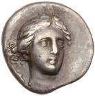 Islands off Ionia, Ikaria. Oinoe. Silver Drachm (3.44 g), 4th century BC