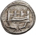 Phoenicia, Sidon. Time of Baalshallim I-Ba'ana. Silver ½ Shekel (6.69 g), ca. 425-402 BC