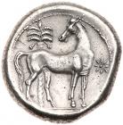 Zeugitania, Carthage. Silver Shekel (7.74 g), ca. 300 BC - 2