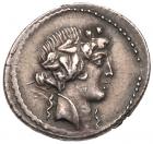 C. Vibius Varus. Silver Denarius (3.65 g), 42 BC