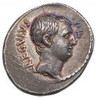 L. Livineius Regulus. Silver Denarius (3.97 g), 42 BC