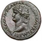 Nero. AE Sestertius (29.34 g), AD 54-68