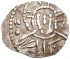 Constantine XI Palaeologus. Silver ? Stavraton (0.55 g), 1448-1453