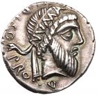 Cn. Pompeius Magnus. Silver Denarius (3.03 g), 49 BC