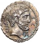 T. Vettius Sabinus. Silver Denarius (3.80 g), 66 BC