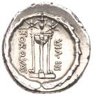 L. Torquatus. Silver Denarius (3.85 g), 58 BC - 2