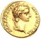 Tiberius. Gold Aureus (7.73 g), AD 14-37