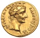 Tiberius. Gold Aureus (7.95 g), AD 14-37