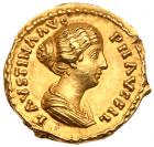 Faustina II. Gold Aureus (7.16 g), Augusta, AD 147-175