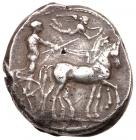 Sicily, Syracuse. Second Democracy. Silver Tetradrachm (17.35 g), 466-405 BC