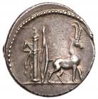 Cn. Plancius. Silver Denarius (3.96 g), 55 BC - 2