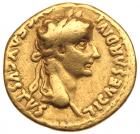 Tiberius. Gold Aureus (7.55 g), AD 14-37