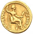 Tiberius. Gold Aureus (7.55 g), AD 14-37 - 2