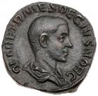 Herennius Etruscus. AE Sestertius (19.36 g), as Caesar, AD 250-251