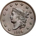 1824/2 N-1 R1 Overdate 4 over 2 PCGS graded AU53, CAC Approved