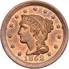 1852 N-8 R2 PCGS graded MS66 Red & Brown, CAC Approved