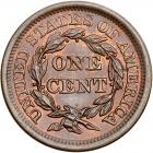 1855 N-9 R1 Italic 55, Knob-on-Ear PCGS graded MS65 Brown, CAC Approved - 2