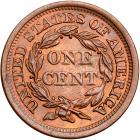 1856 N-1 R1 Italic 5 PCGS graded MS64+ Red & Brown, CAC Approved - 2