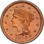 1856 N-6 R1 Upright 5 PCGS graded MS65 Red & Brown