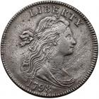 1798 S-164 R4 Style I Hair, Small 8 PCGS Genuine, AU Details, Cleaning