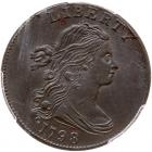 1798 S-172 R2 Style II Hair, Small 8 PCGS graded MS62 Brown